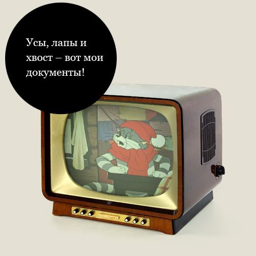 обложка для документов Усы, лапы и хвост