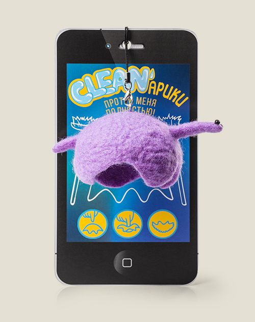Брелок чистящий CLEANарики для гаджетов для всех обладателей телефонов, планшетов, ноутбу...