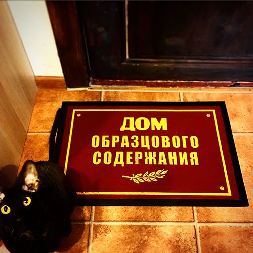 Коврик придверный Дом образцового содержания добившимся высоких показателей в уюте и благоустро...