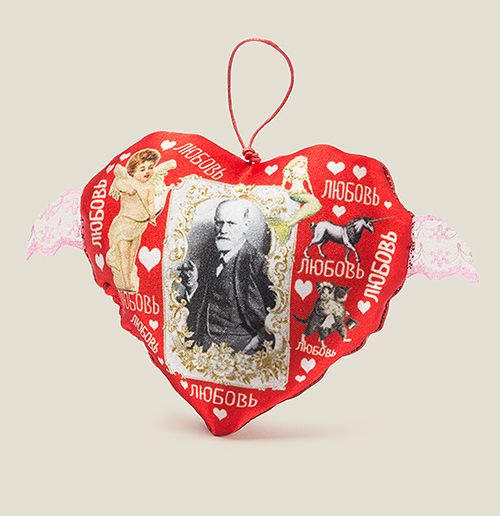 Игрушка Сердечко с Фрейдом