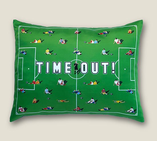 Подушка У меня TIME OUT для тех, кто любит футбол, а также поспать, поваля...