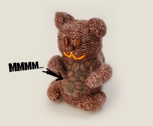 Игрушка кофейный котик Котофей Для кинестетиков.