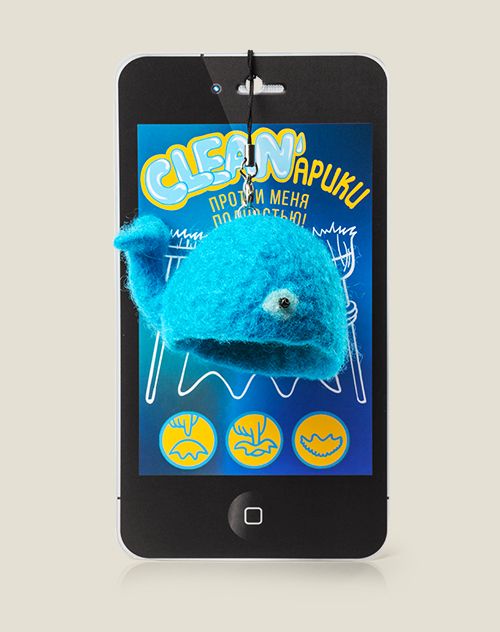 Брелок чистящий CLEANарики для гаджетов для всех обладателей телефонов, планшетов, ноутбу...
