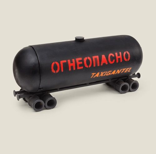 Чехол для бутылки - цистерна Огнеопасно! для брутальных и серьезных мужчин!