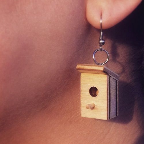 Сережки-скворечники Весна в душе для девушек, влюбленных в жизнь. Для тех, кто цвет...