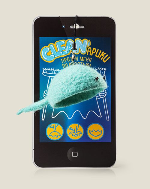 Брелок чистящий CLEANарики для гаджетов для всех обладателей телефонов, планшетов, ноутбу...
