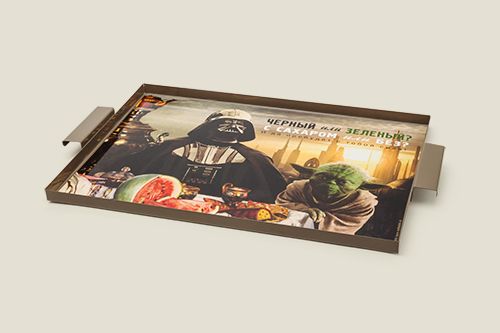 подносы металлические Кушательные