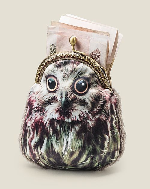 Кошелек - монетница Сова