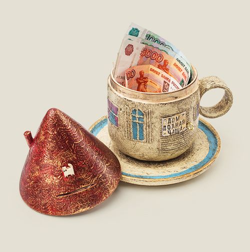Копилка - шкатулка Дом полная чаша для людей, ценящих семейные ценности, свое окружен...