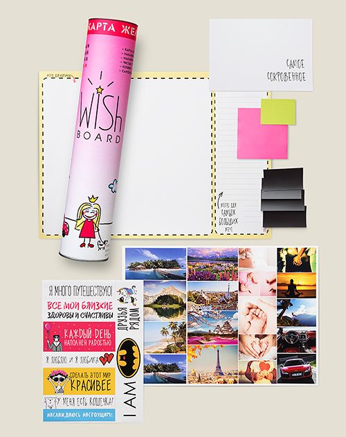 Карта визуализации WISH BOARD для нее