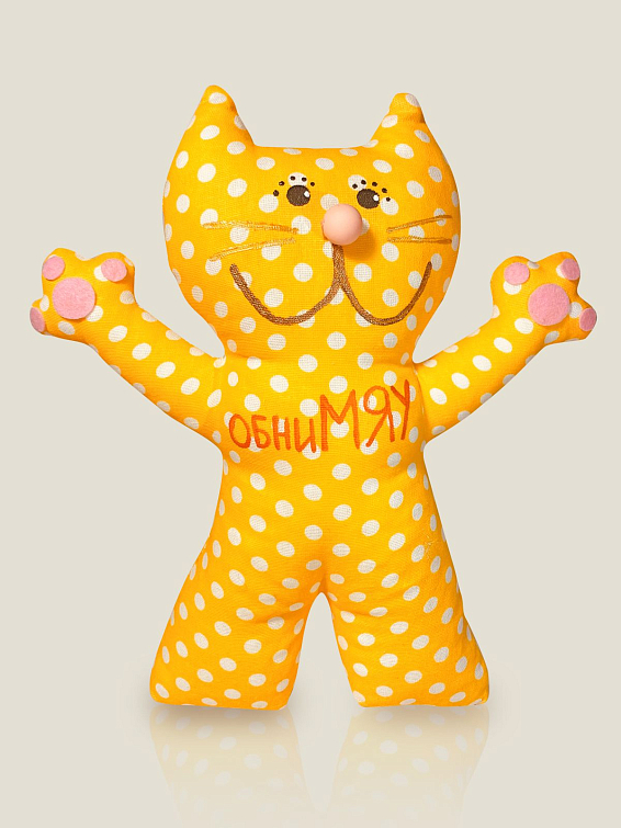 Мягкая игрушка кот ОбниМЯУ купить в подарок, цена, фото Для тех, кого хочется тепло обнять ото всего на св... Мягкая игрушка кот ОбниМЯУ купить в подарок