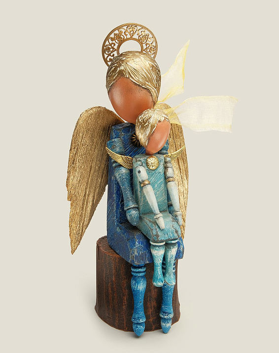 фигурка Ангела с ангелом-малышом