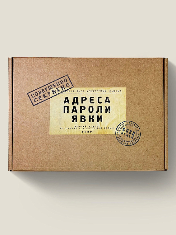 Набор АДРЕСА ПАРОЛИ ЯВКИ Набор АДРЕСА ПАРОЛИ ЯВКИ