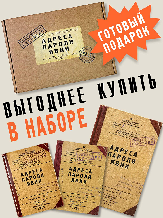 Набор АДРЕСА ПАРОЛИ ЯВКИ Набор АДРЕСА ПАРОЛИ ЯВКИ