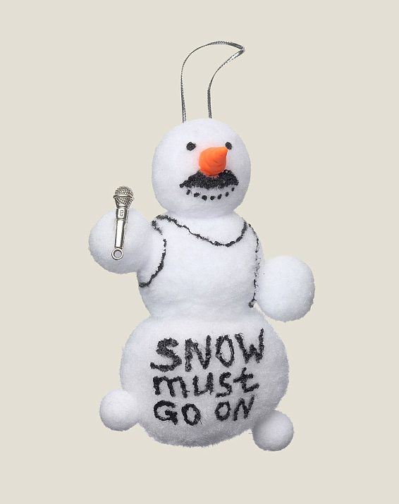 подвеска Снеговик Фредди SNOW MUST GO ON любителей творчества группы QUEEN и зимних радост...